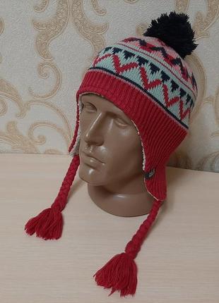 Тёплая шапка на флисе jack wolfskin