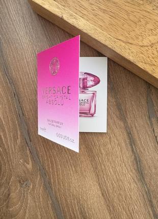 Versace bright crystal absolu парфюмированная вода