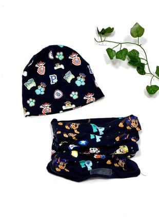 Комплект хомут+шапка бини легкая h&m 3-7 лет