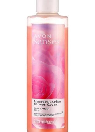Крем-гель д/душу avon senses l'amour sunrise, 250 мл