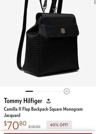 Рюкзак tommy hilfiger черный