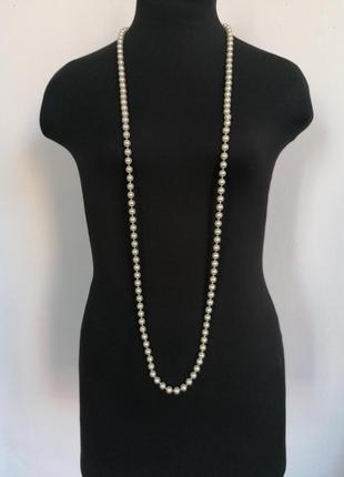 Длинное ожерелье из жемчужин2 фото