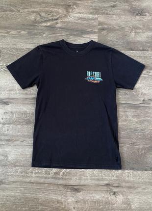 Черная выбеленная футболка rip curl