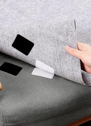 Фиксатор для ковров для фиксации простыни и пододеяльника прямоугольный 6 см белый