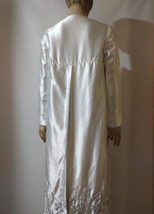 Весільний кардиган атласний з вишивкою ексклюзивний