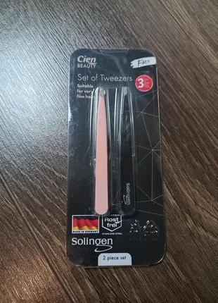 Набор пинцетов 2 шт /упак cien beauty solingen.