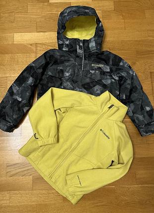 Куртка columbia 2в1 демі євро зима xs 122-128 см 7-8 р