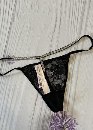 Трусики victoria’s secret люкс серія каміння swarovski стрази сваровські