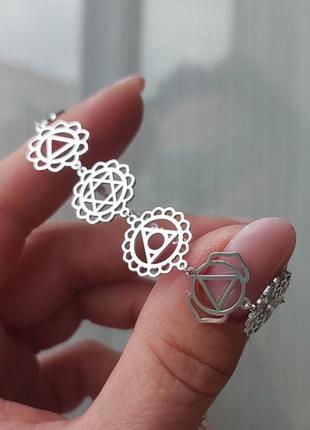 Серебряный браслет 7 чакр 4
