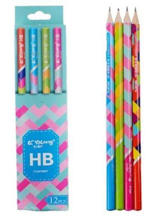 Набор карандашей графитных hb (12 шт)