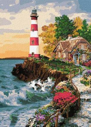 Картина за номерами "будинок біля маяка" ★★★★★
