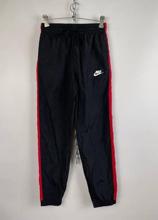 Спортивные плащевые брюки nike nsw black