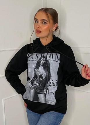 Худи-кофта с принтом