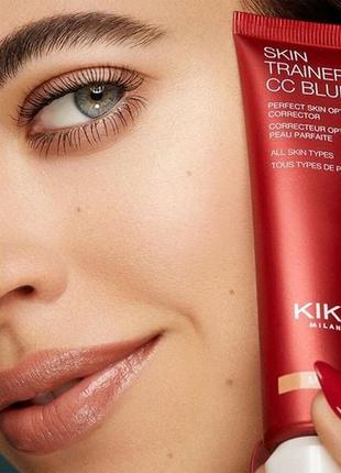 Крем-коректор для обличчя kiko milano skin trainer cc blur 02 medium, 30 мл