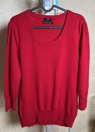 Червона кашемірова кофта f&f р.l