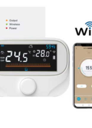 Беспроводной интеллектуальный термостат для газового котла , эл. котла  wi-fi