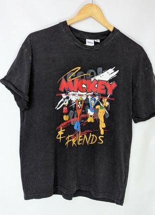Вареная футболка disney с ярким принтом mickey and friends