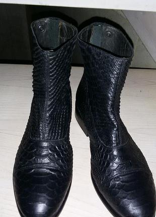 Billibi (dennark) -чудовые кожаные черные ботинки р.36 (23.5см)