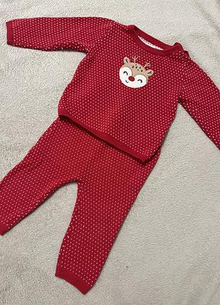 Костюм новогодний 3-6 мес 68 размер