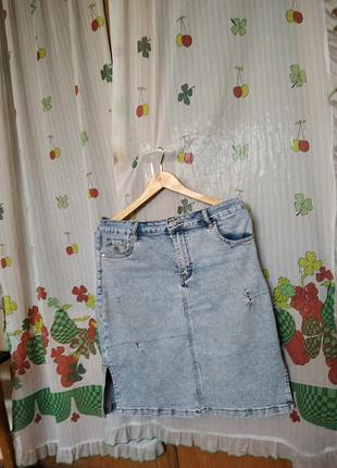 Спідниця джинсова "lady n"р.32 голубого кольору.