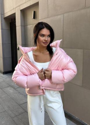 Куртка пуффер оверсайз вкорочена