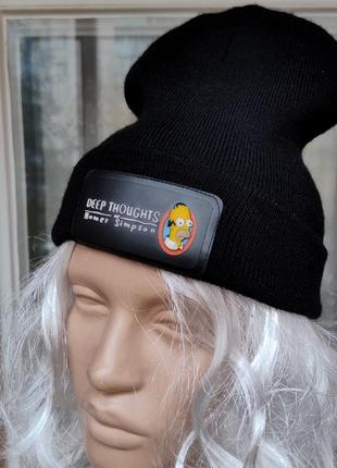 Стильная шапка бини гомер симпсон simpsons
