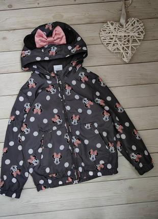 Вітровка на флісі,куртка minnie mouse