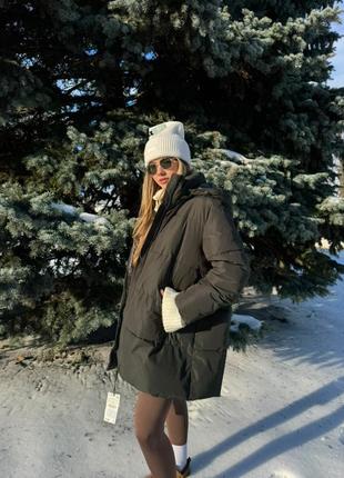 Дуже теплий пуховик від zara, натуральний пух, куртка іспанія
