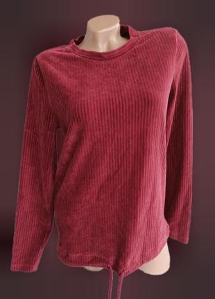 Вельветовая женская кофта