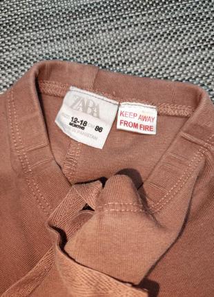 Штани для дівчинки zara зара коричневі лосини4 фото