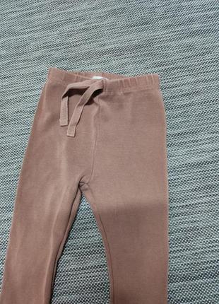 Штани для дівчинки zara зара коричневі лосини3 фото