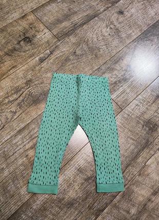 Штаны хлопковые, f&f, р. 80-86, 12-18мес., длинна 43см