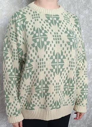 Свитер винтажный женский ( xl - xxl )