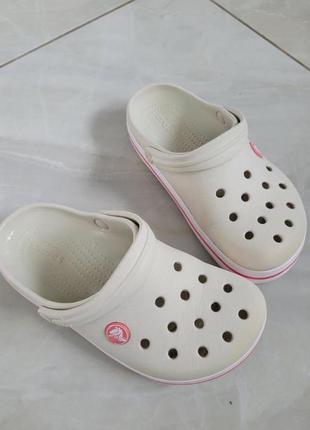 Сабо крокси шльопки crocs на дівчинку розмір 30-311 фото