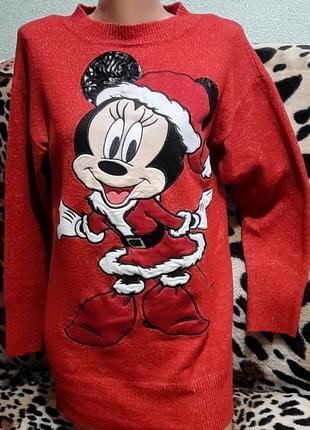 Новогодний рождественский джемпер disney