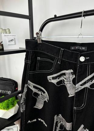 Очень стильные джинсы от sort company glock в черном цвете