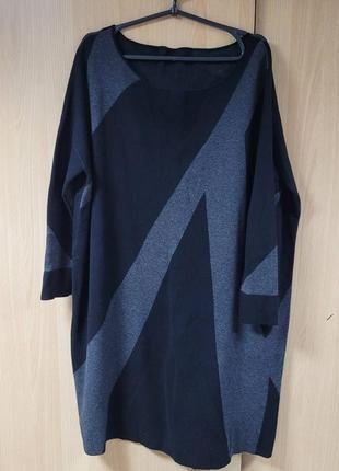 Тёплое платье туника оверсайз .