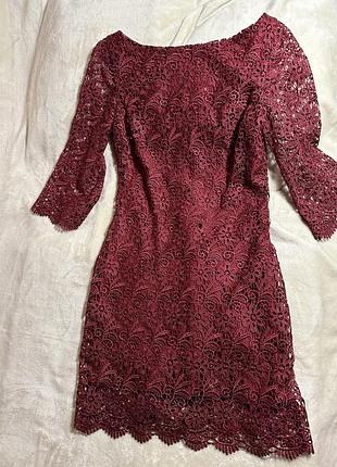 Платье гипюр, размер 42