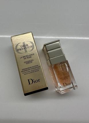 Dior prestige la micro-huile de rose advanced serum антивозрастная сыворотка для лица с питательными микроэлементами розы