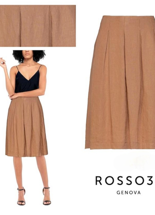 Rosso35 женская хлопковая юбка миди в складку