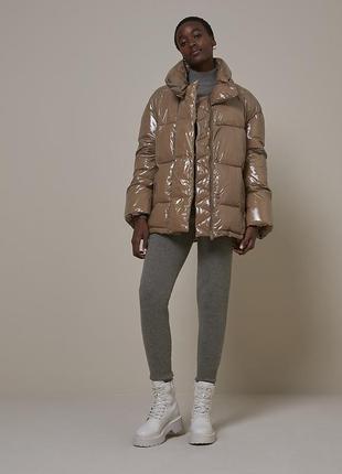 Куртка river island пуфер зимова куртка лакова2 фото