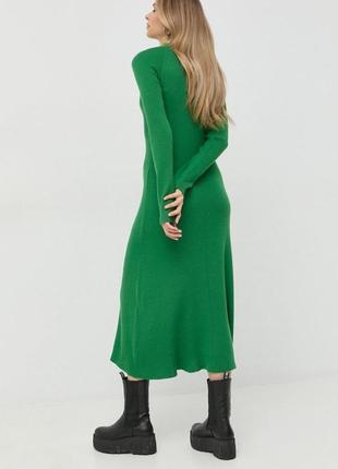 Трикотажное зеленое платье asos
