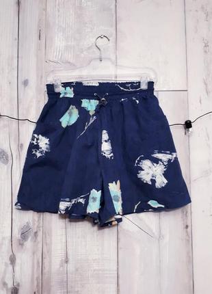 Италия шорты широкие короткие легкие летние синие р m-l