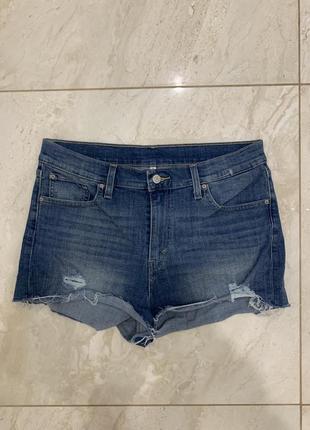 Джинсовые шорты женские короткие levis levi's синие