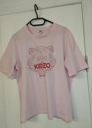 Рожева пряма футболка kenzo оригінал