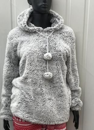 Тепла кофта-пушистик із капюшоном 4