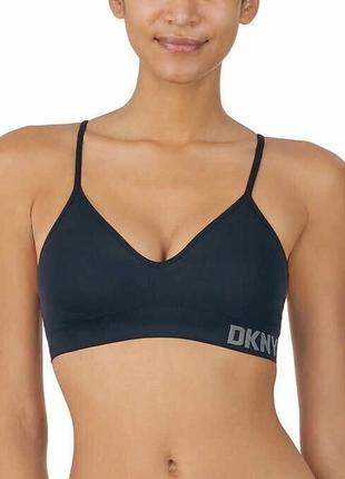 Dkny женский бесшовный бюстгальтер bra бралет bralette топ кроп для спорта фитнеса dkny, рм