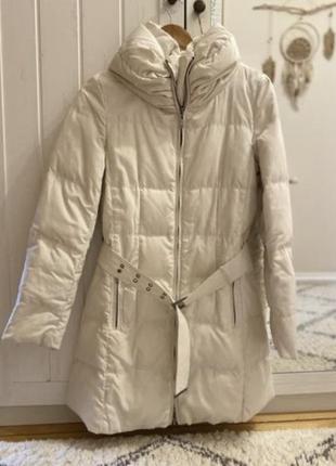 Куртка пуховик натуральный zara