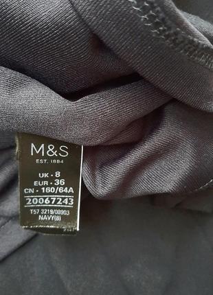 Юбка синяя длинная миди плиссированная m&s5 фото