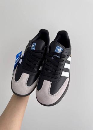 Кросівки adidas samba black/white/grey